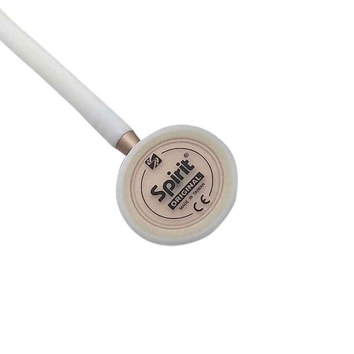 Estetoscópio Spirit Pro Lite II Adulto Branco Acabamento Dourado MD