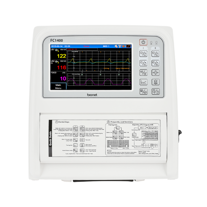 Monitor Fetal Cardiotocógrafo Gemelar FC1400 Bionet