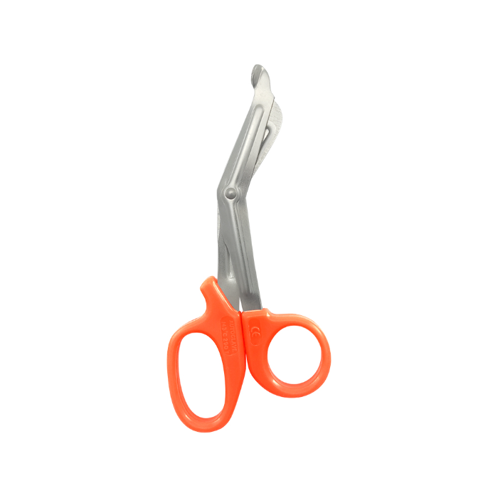 Tesoura para Bandagem 14cm Laranja MD 