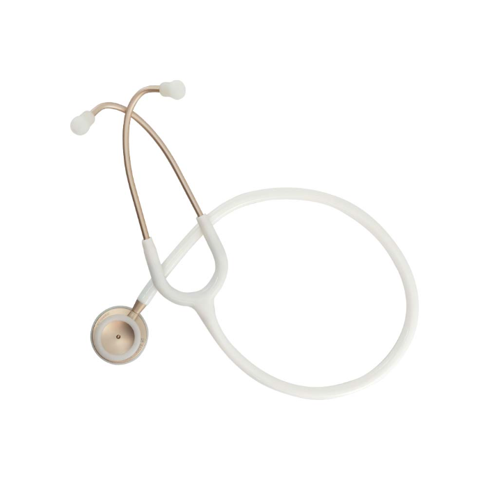 Estetoscópio Spirit Pro Lite II Adulto Branco Acabamento Dourado MD