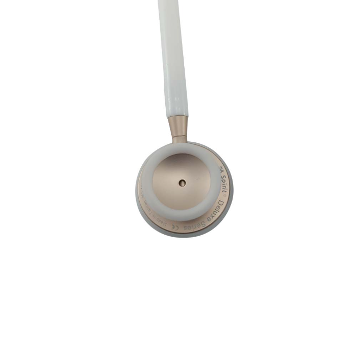 Estetoscópio Spirit Pro Lite II Adulto Branco Acabamento Dourado MD